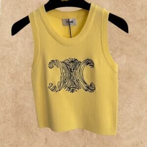 CELINE Women's Yellow Vest
